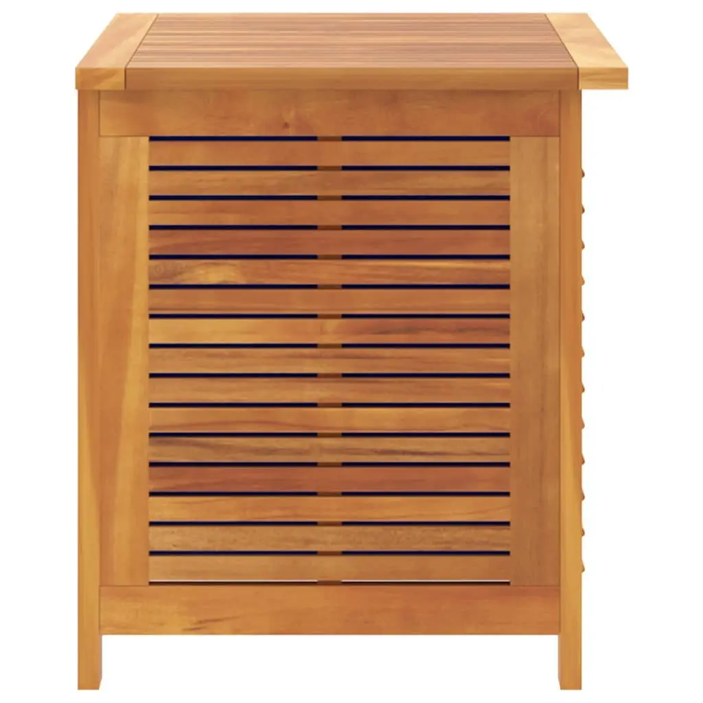 Garden Storage Box Outdoor Furniture Organizer 60x50x56 cm Brown Solid Acacia Wood