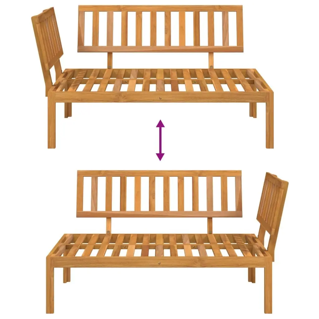 Corner Sofa Outdoor Seating Modular Solid Wood Pallet Brown
