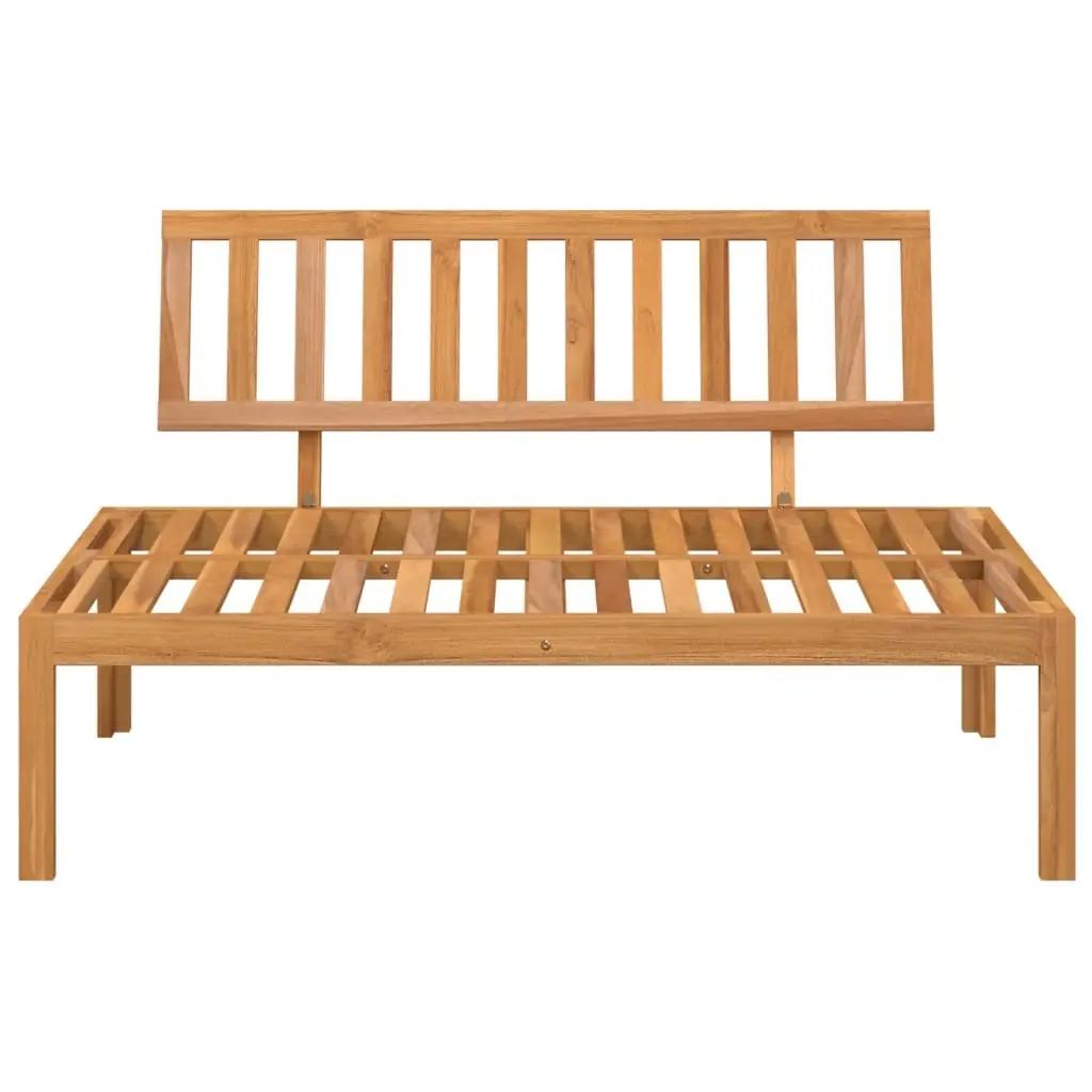 Outdoor Sectional Sofa Middle Section Solid Acacia Wood Pallet Garden Furniture