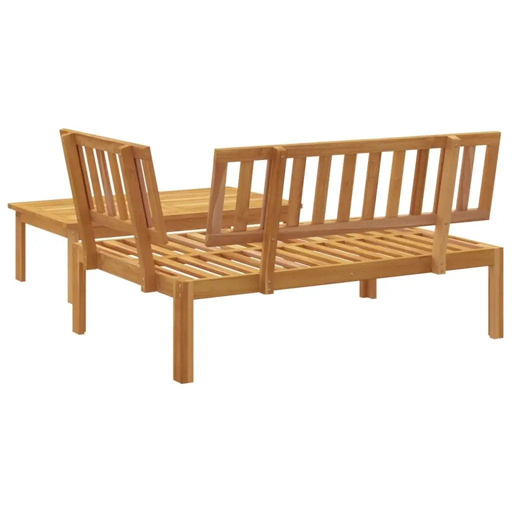 Outdoor Sectional Sofa Set 2 Piece Solid Wood Pallet Garden Furniture Brown