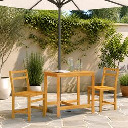 3 Piece Acacia Wood Balcony Set for Cozy Outdoors