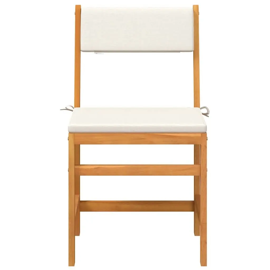 3 Piece Balcony Set Outdoor Patio Furniture Solid Acacia Wood Brown