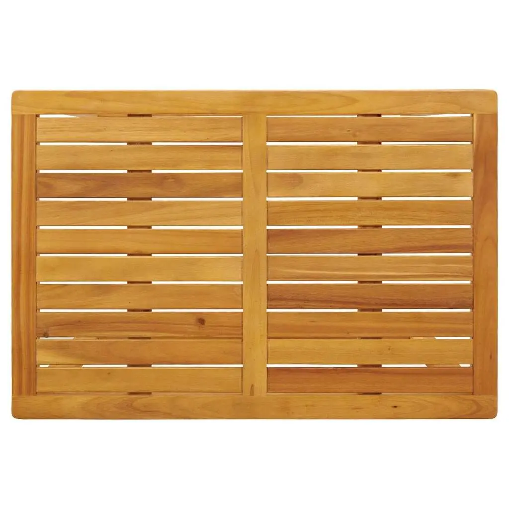 3 Piece Balcony Set Outdoor Patio Furniture Solid Acacia Wood Brown