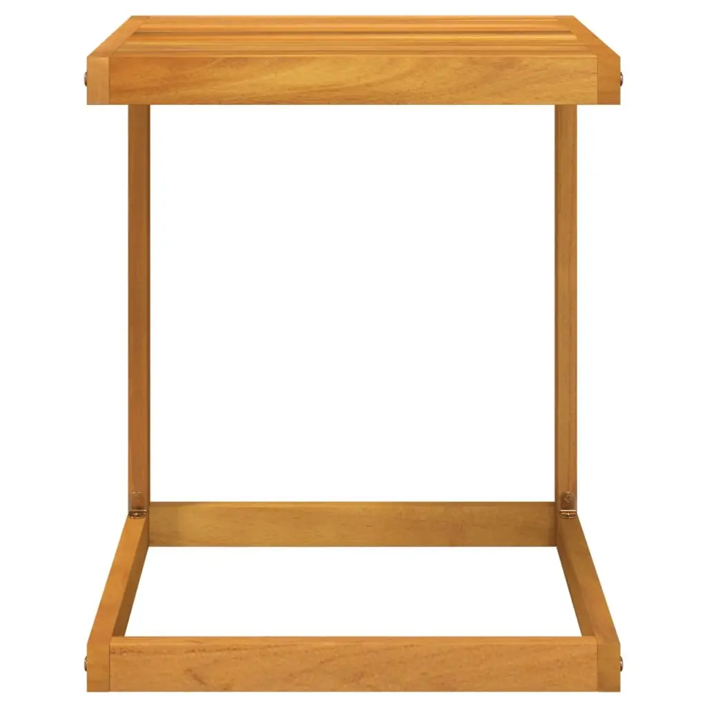 C Table Outdoor Furniture C-Shape Solid Acacia Wood 42x40x50 cm Brown Side Table