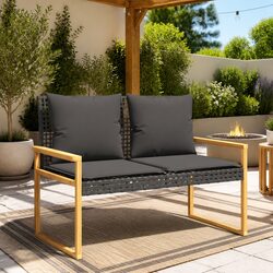 Practical and Stylish Black Garden Bench for Your Outdoors