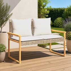 Comfortable Garden Bench with Easy Care Features