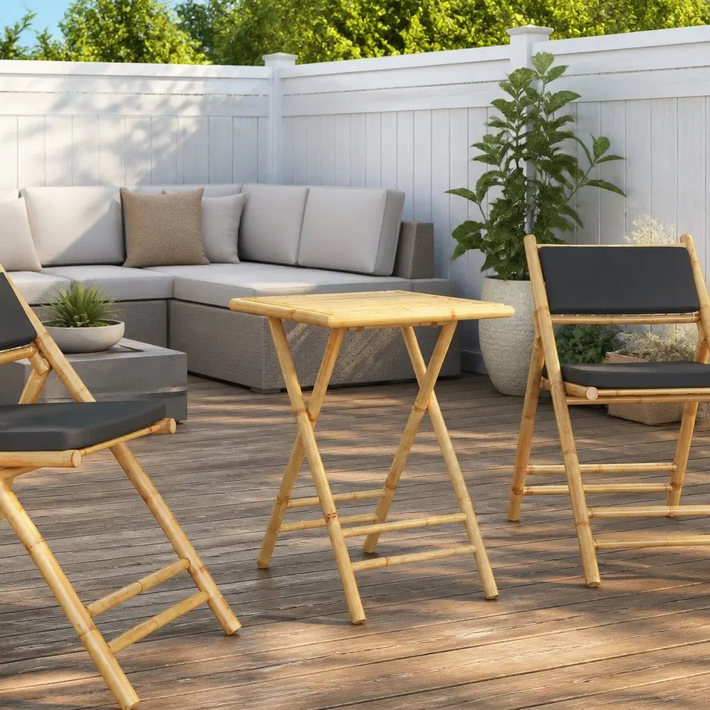 Bamboo Folding Garden Table