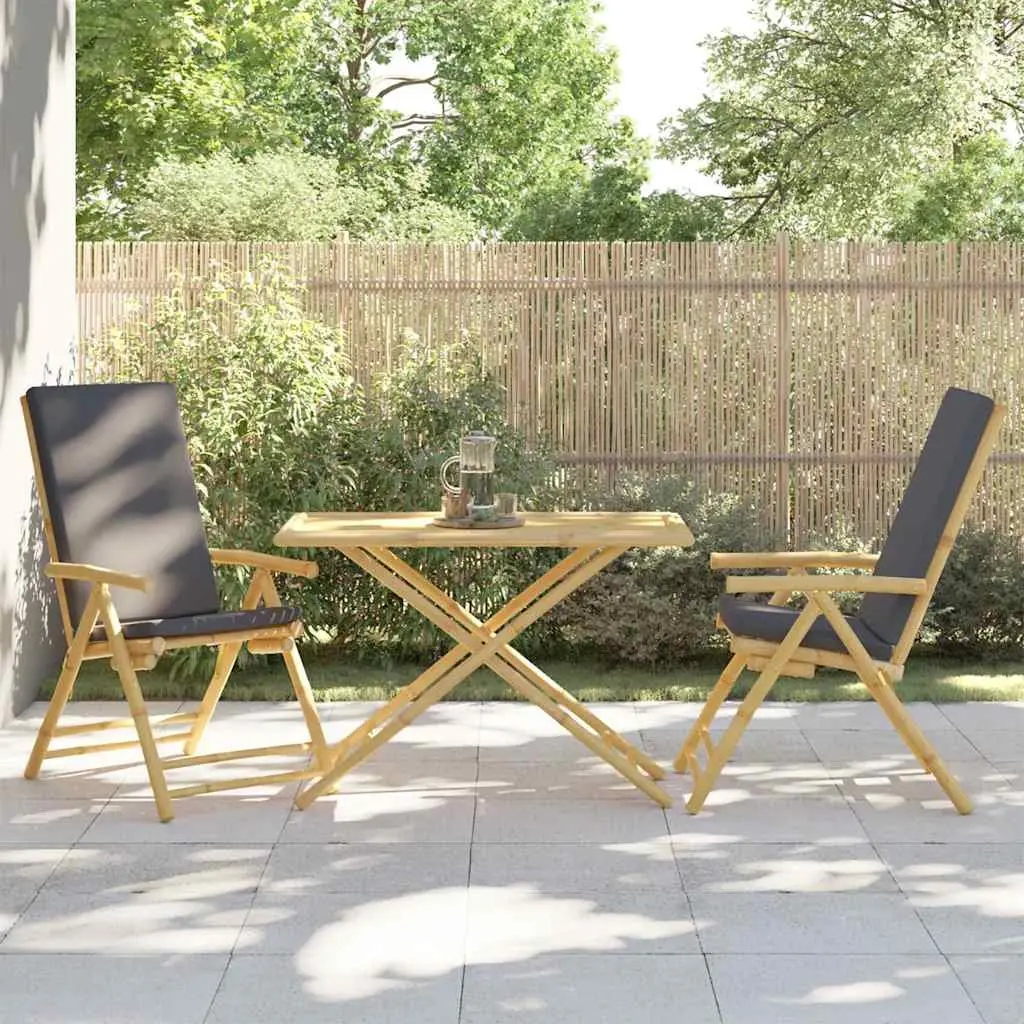 Folding Garden Table Outdoor Patio 110x55x75cm Brown Foldable Portable