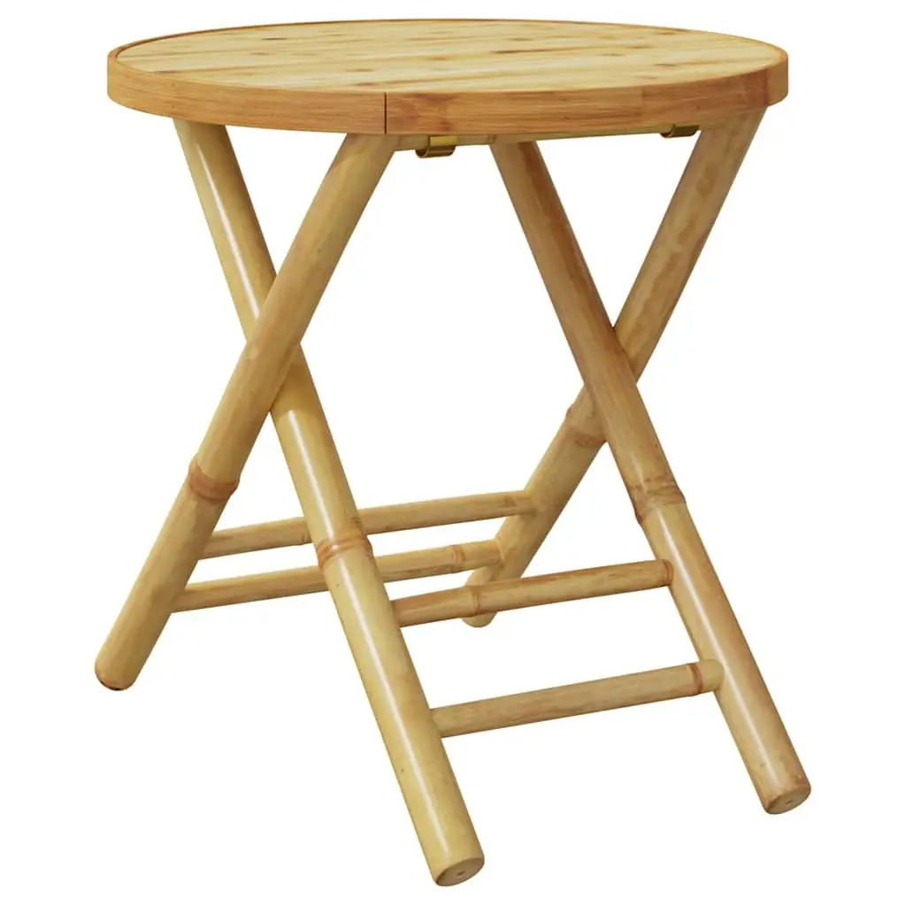Brown Bamboo Folding Table for Outdoor Use