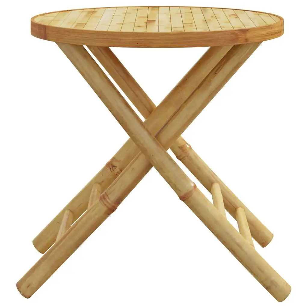 Brown Bamboo Folding Table for Outdoor Use