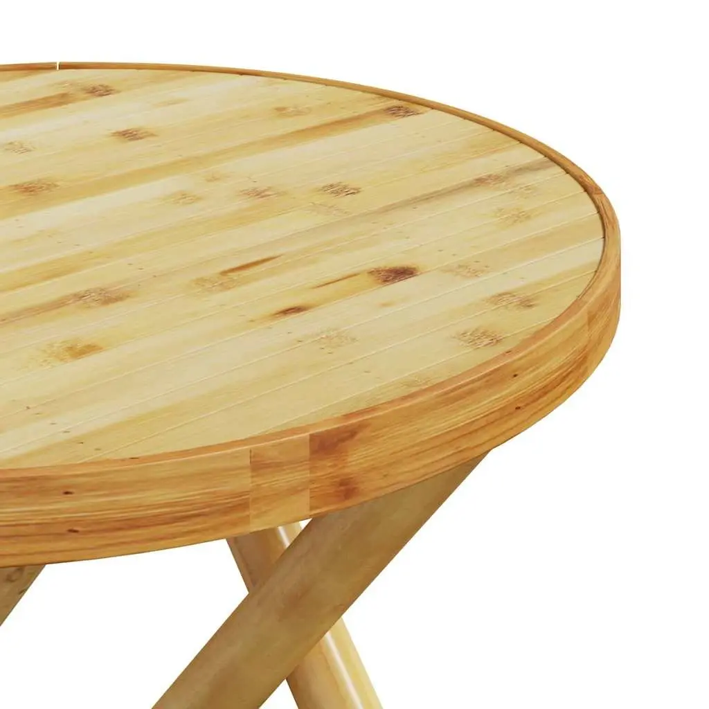 Brown Bamboo Folding Table for Outdoor Use