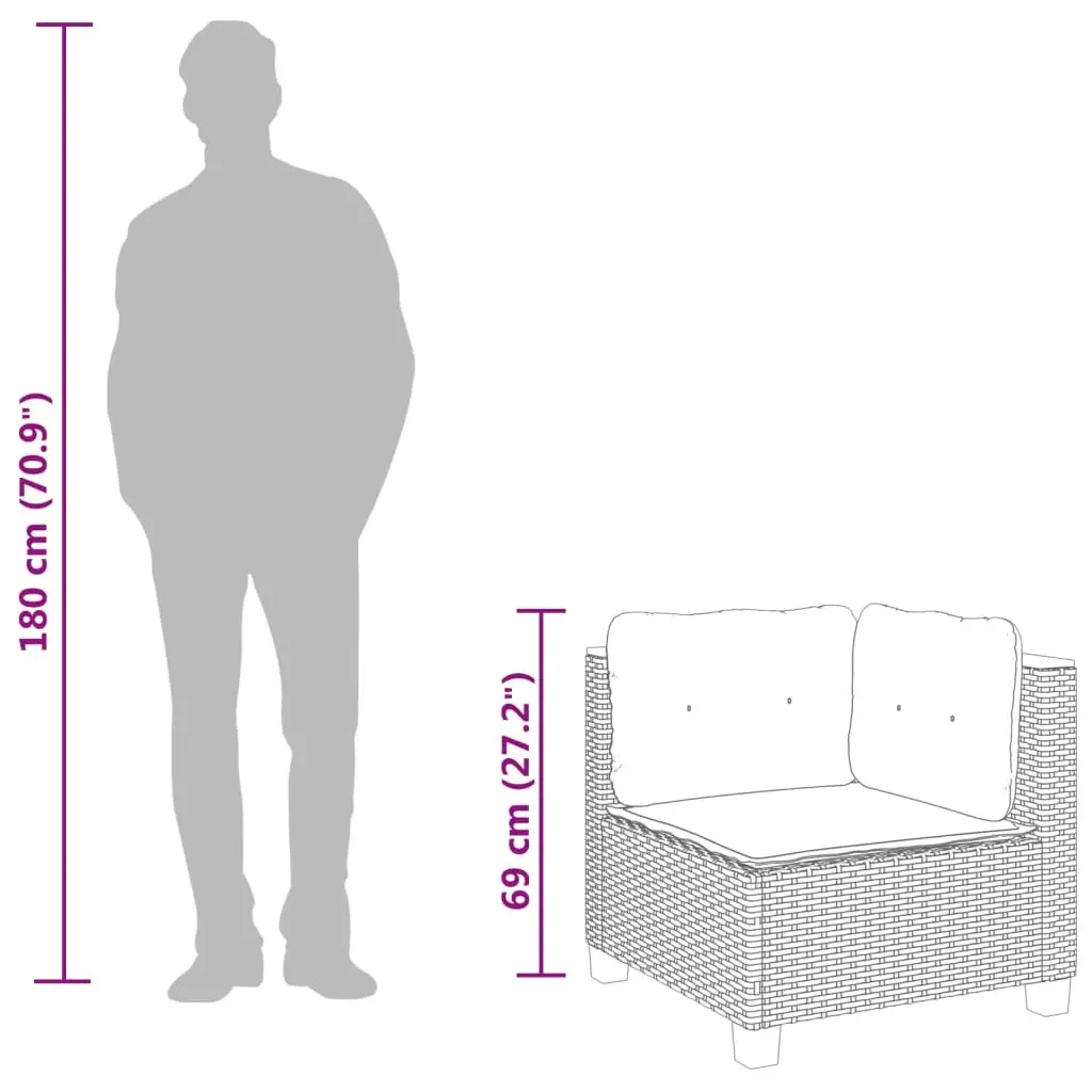 Grey Corner Sofa for Outdoor Use