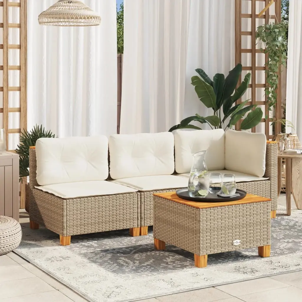 Corner Sofa for Outdoor Enjoyment in Beige