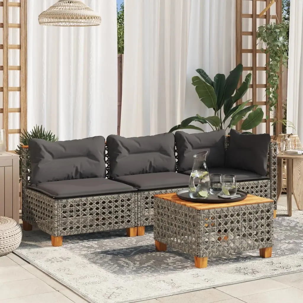Garden Corner Sofa Modular Outdoor Lounge Seating Grey