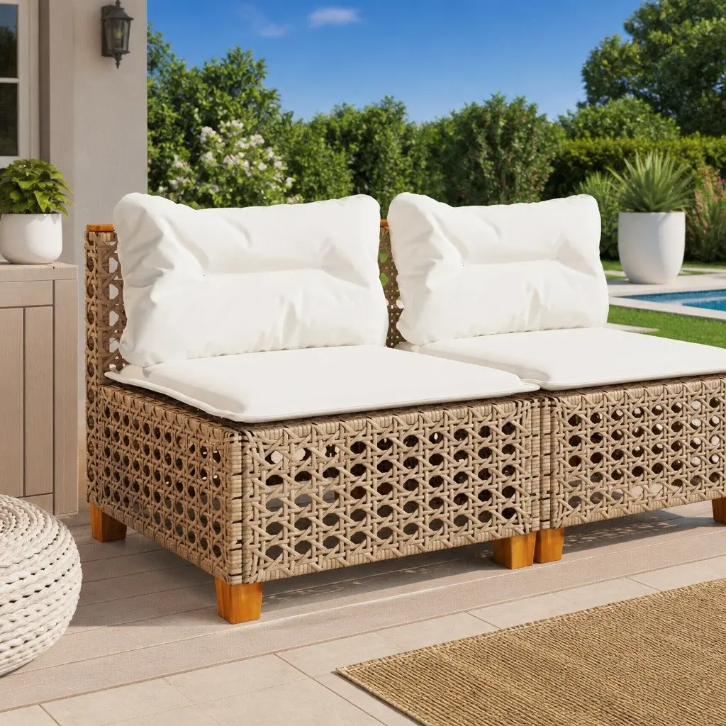 Beige Outdoor Garden Sofa