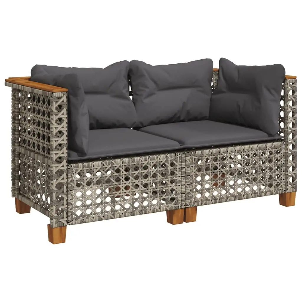 Grey Outdoor Corner Sofas with Cushions