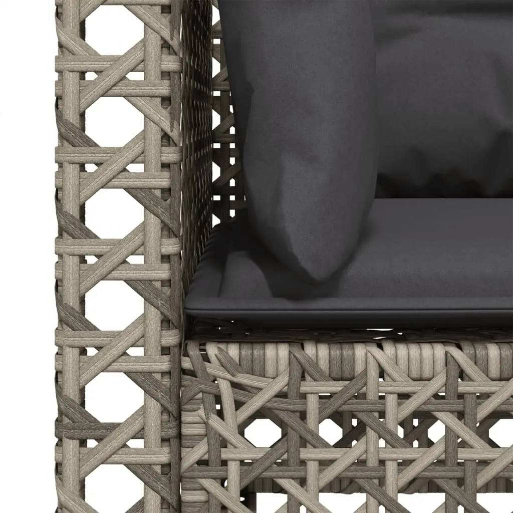 Grey Outdoor Corner Sofas with Cushions