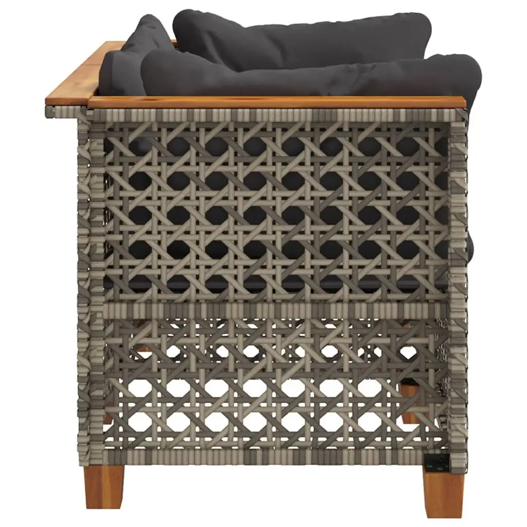 Grey Outdoor Corner Sofas with Cushions