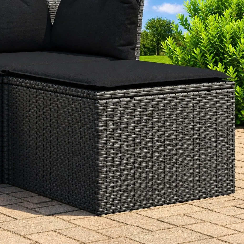 Black Garden Stool for Outdoor Use