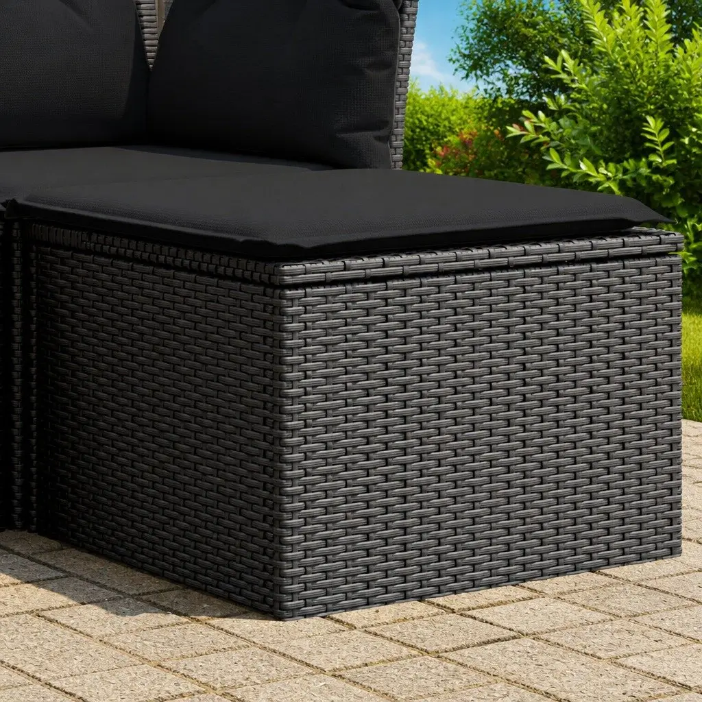 Garden Stool with Cushion Storage for Outdoor Use