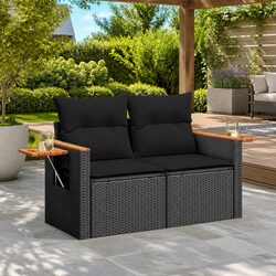 Reliable 2-Seater Outdoor Sofa with Cushions