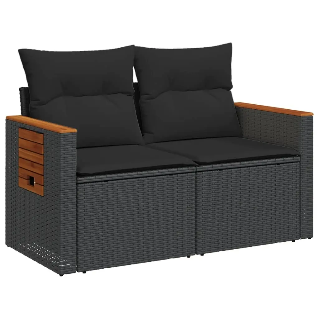 2-Seater Outdoor Sofa with Cushions