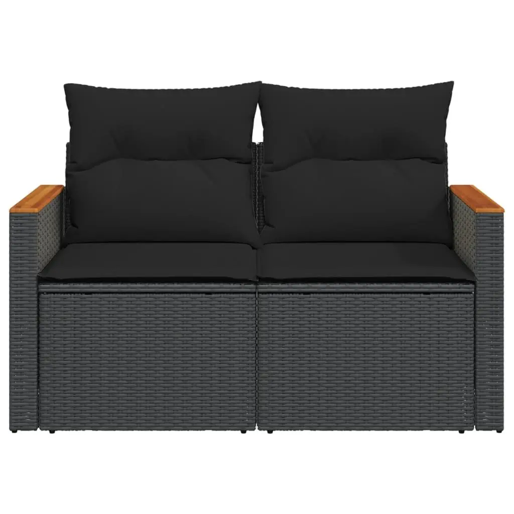 2-Seater Outdoor Sofa with Cushions