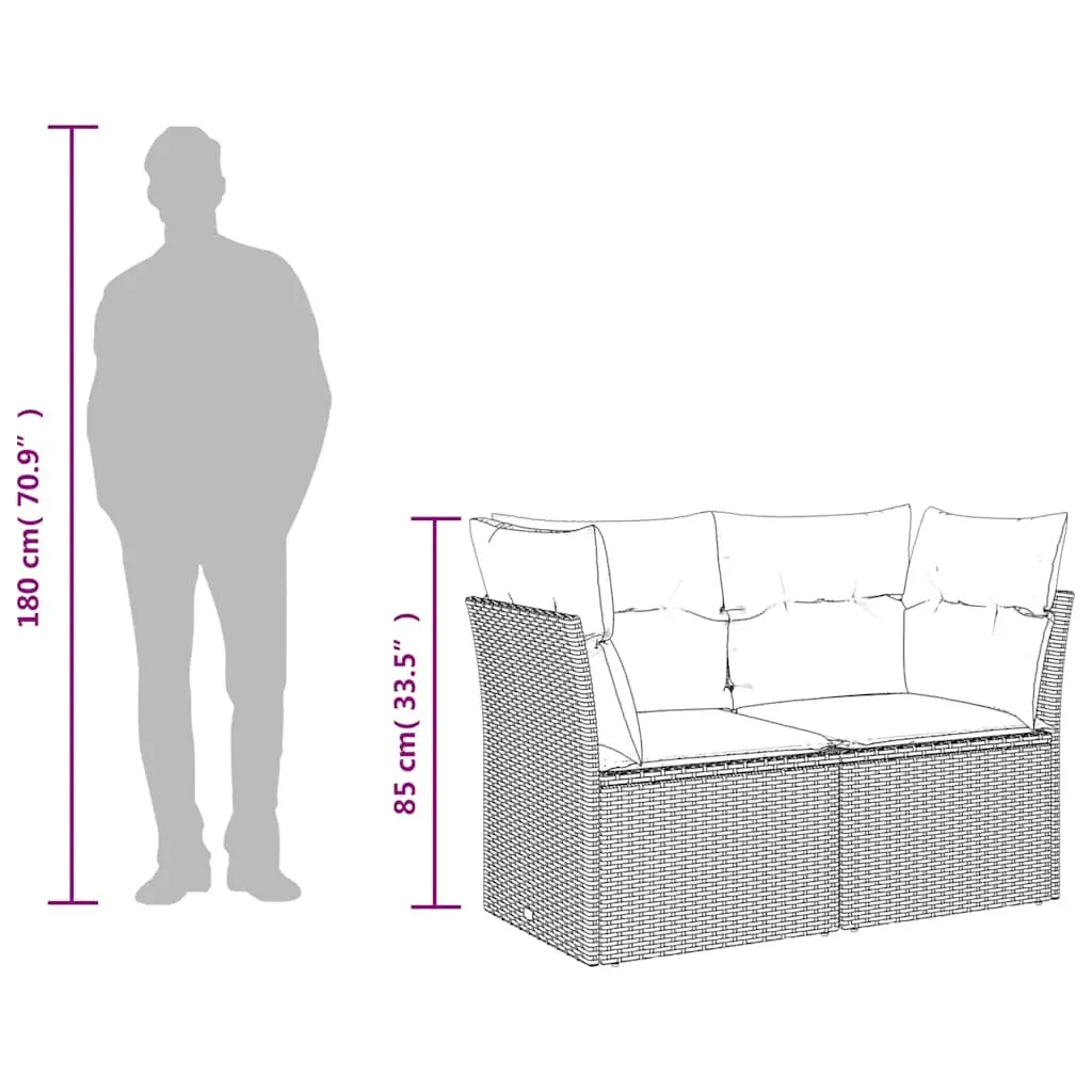 2-Seater Garden Sofa