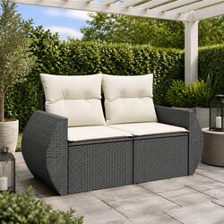 Reliable 2-Seater Outdoor Sofa with Smart Storage