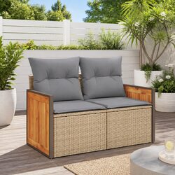 Comfort Meets Value: 2-Seater Garden Sofa with Storage