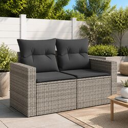Reliable Grey Garden Sofa for Outdoor Comfort