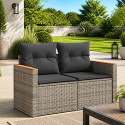 Comfortable Outdoor Sofa 2-Seater with Durable Cushions