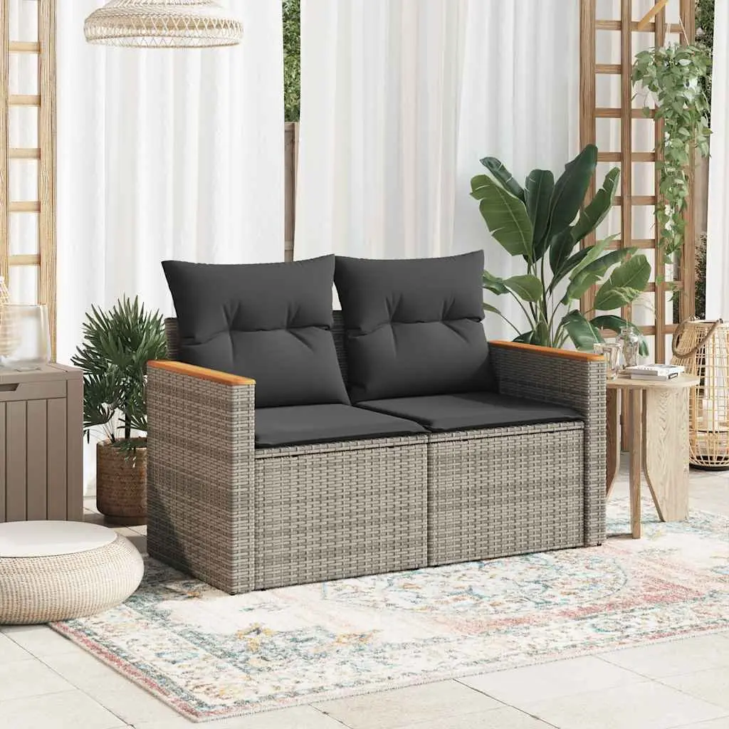 Outdoor Sofa 2-Seater with Durable Cushions