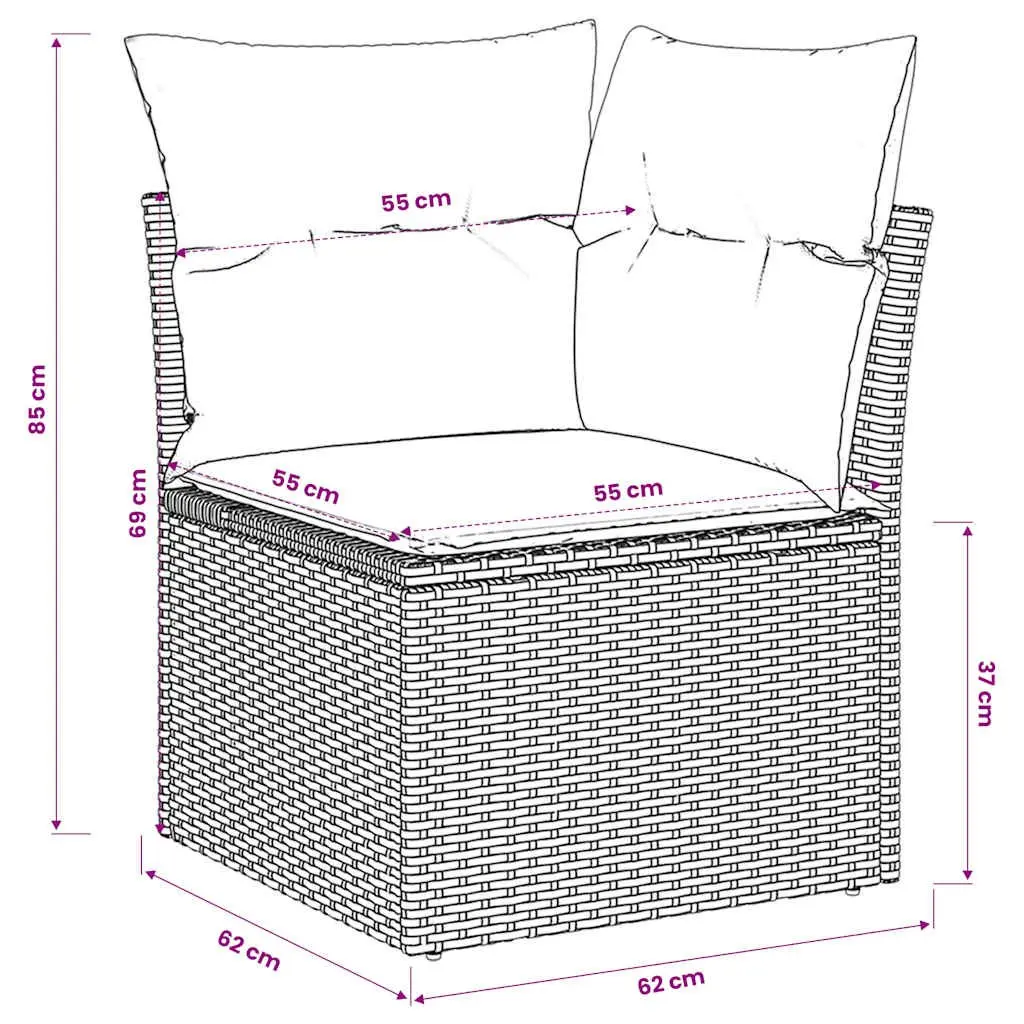 Grey Corner Sofa with Storage