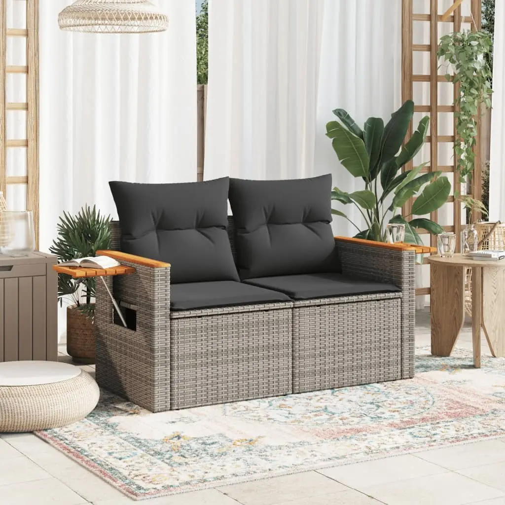 Grey Outdoor Garden Sofa for Two