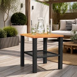 Reliable Garden Table with Acacia Wood Top