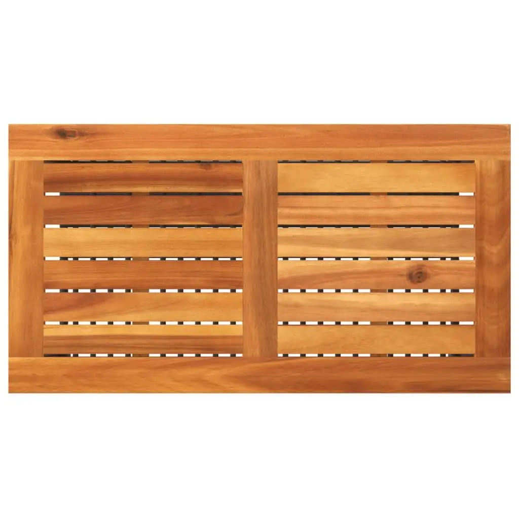 Garden Table Black Outdoor Patio Dining Furniture Poly Rattan Acacia Wood Top