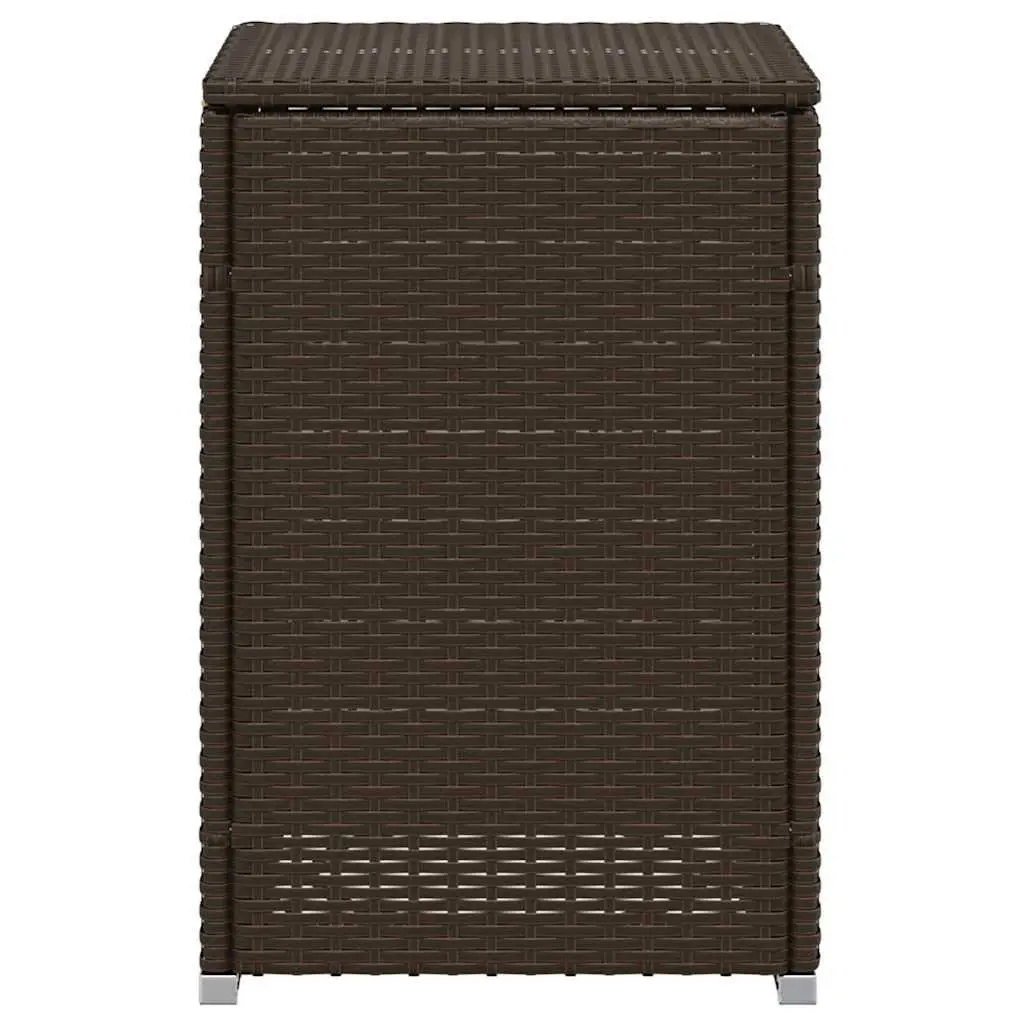 Propane Tank Cover Table Outdoor Side Table 40x40x60cm Brown Poly Rattan