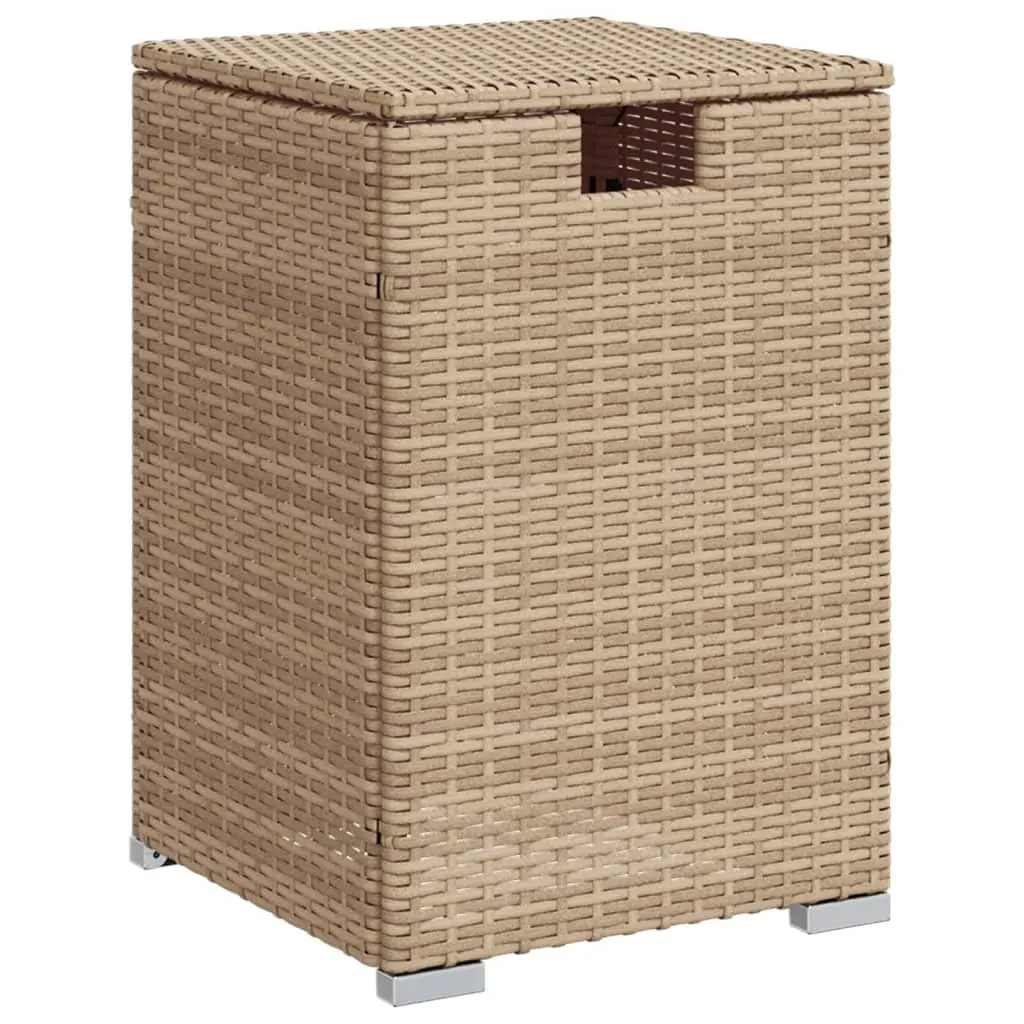Beige Propane Tank Side Table for Outdoors