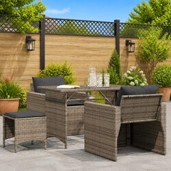 Value-Oriented 4 Piece Garden Sofa Set with Cushions