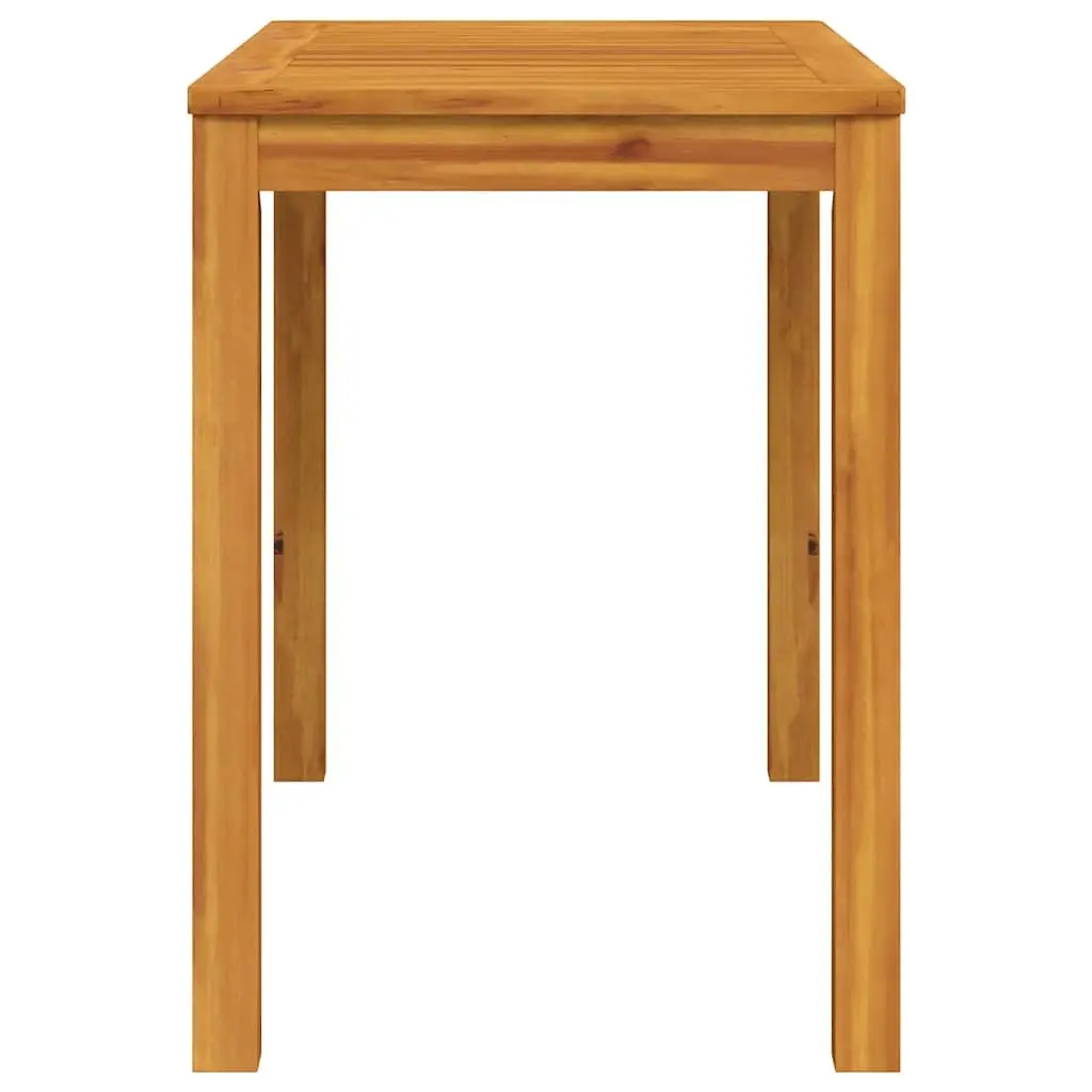 Garden Dining Table Outdoor Patio 110x55x75cm Acacia Wood Brown