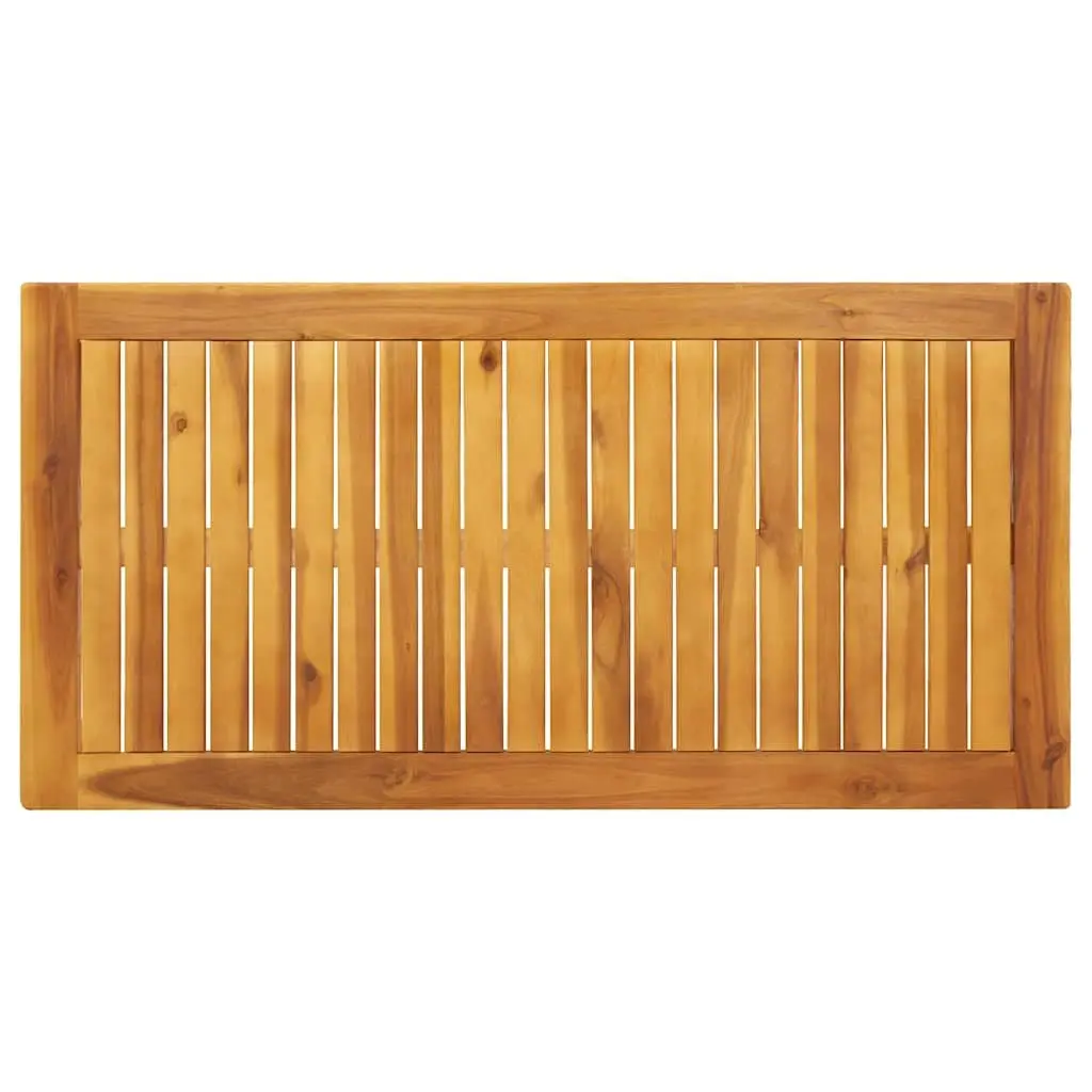 Garden Dining Table Outdoor Patio 110x55x75cm Acacia Wood Brown