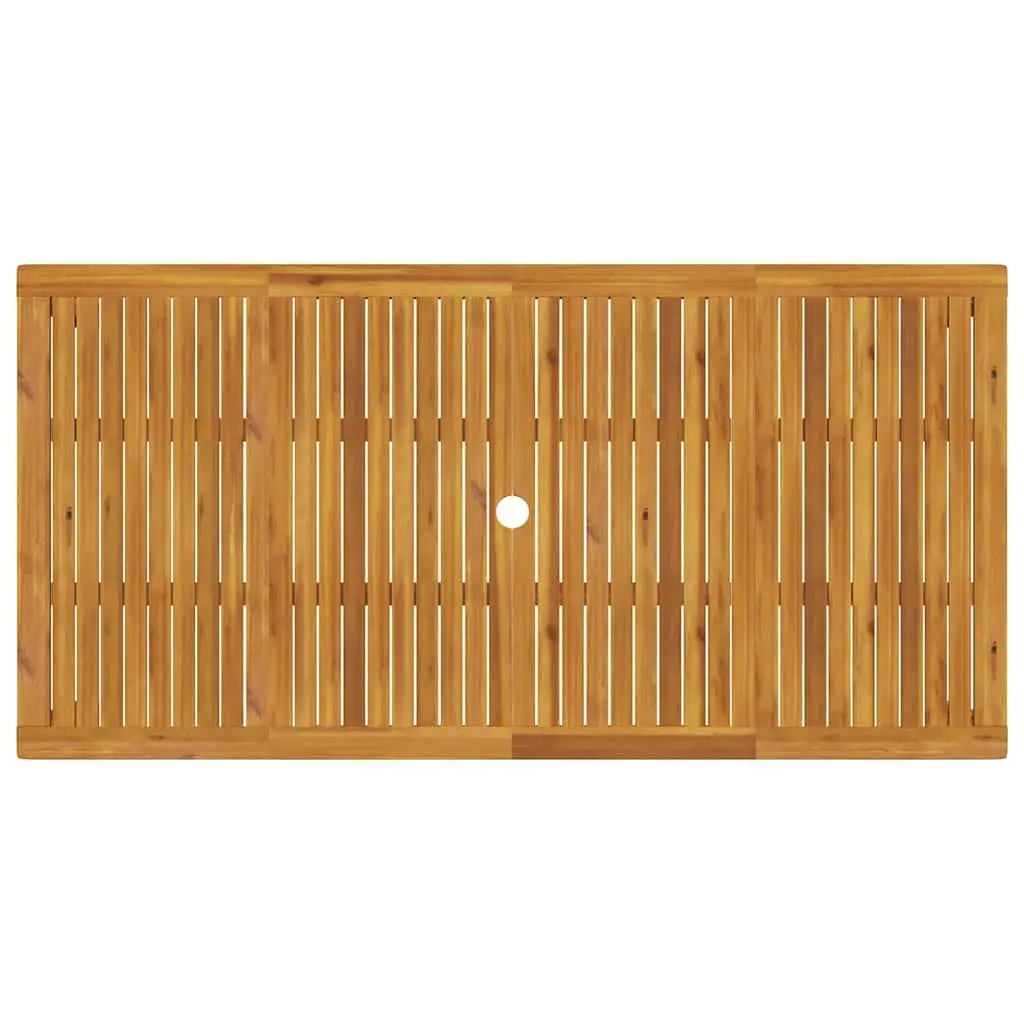 Outdoor Dining Table 180x90x75cm Garden Furniture Brown Solid Wood Acacia