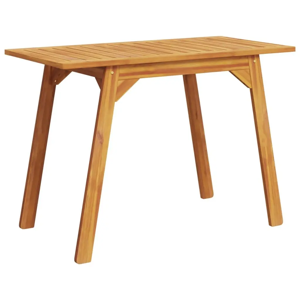 Outdoor Dining Table Made of Solid Acacia 110x56x75cm