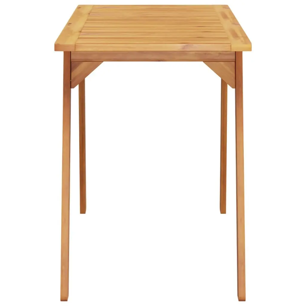 Outdoor Dining Table Made of Solid Acacia 110x56x75cm
