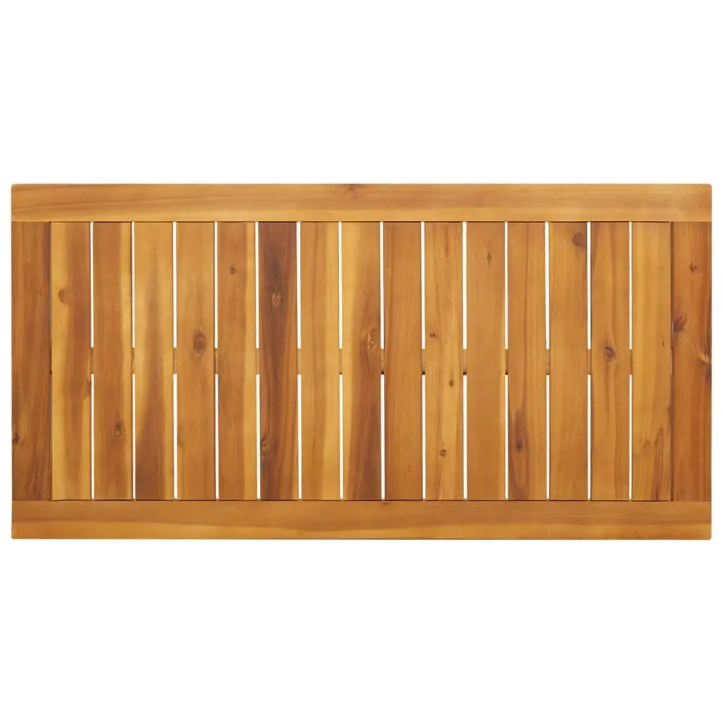 Outdoor Dining Table Made of Solid Acacia 110x56x75cm