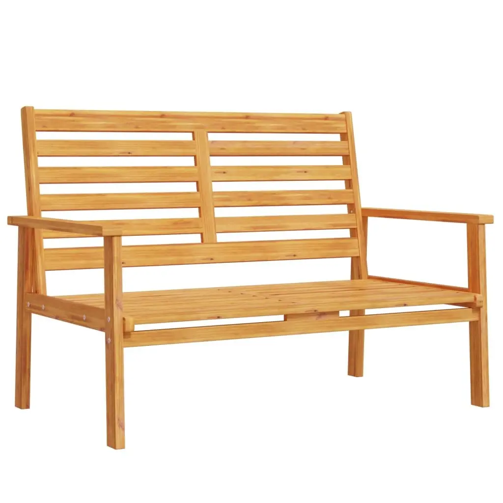 Garden Sofa Bench Outdoor Seating 120cm Brown Wooden