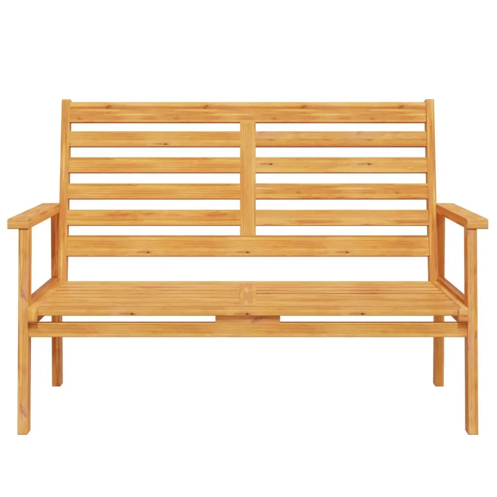 Garden Sofa Bench Outdoor Seating 120cm Brown Wooden