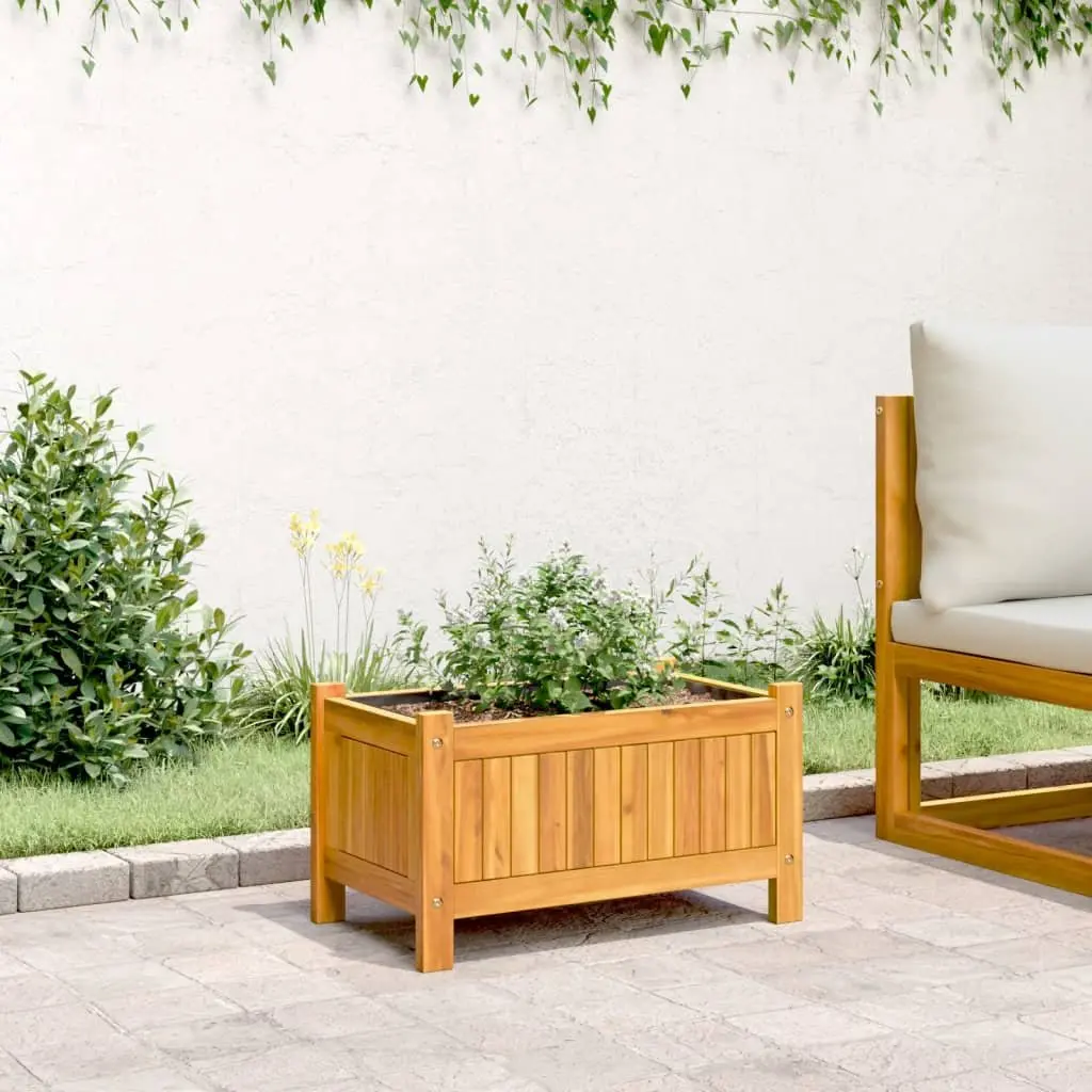 Wooden Garden Planter Box Container Raised Bed Outdoor Patio Balcony Decor Brown