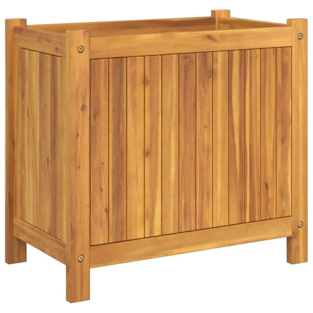 Wooden Garden Planter Box Outdoor Patio Deck Balcony 54x31x50cm Brown